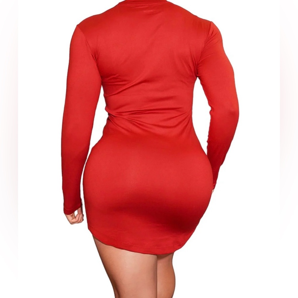 OG T-shirt Dress, long sleeve 

Size Medium 

Color Red

New